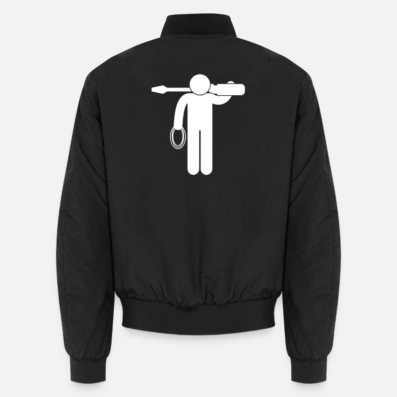 Elektroniker Elektriker Elektrotechniker Unisex Bomberjacke