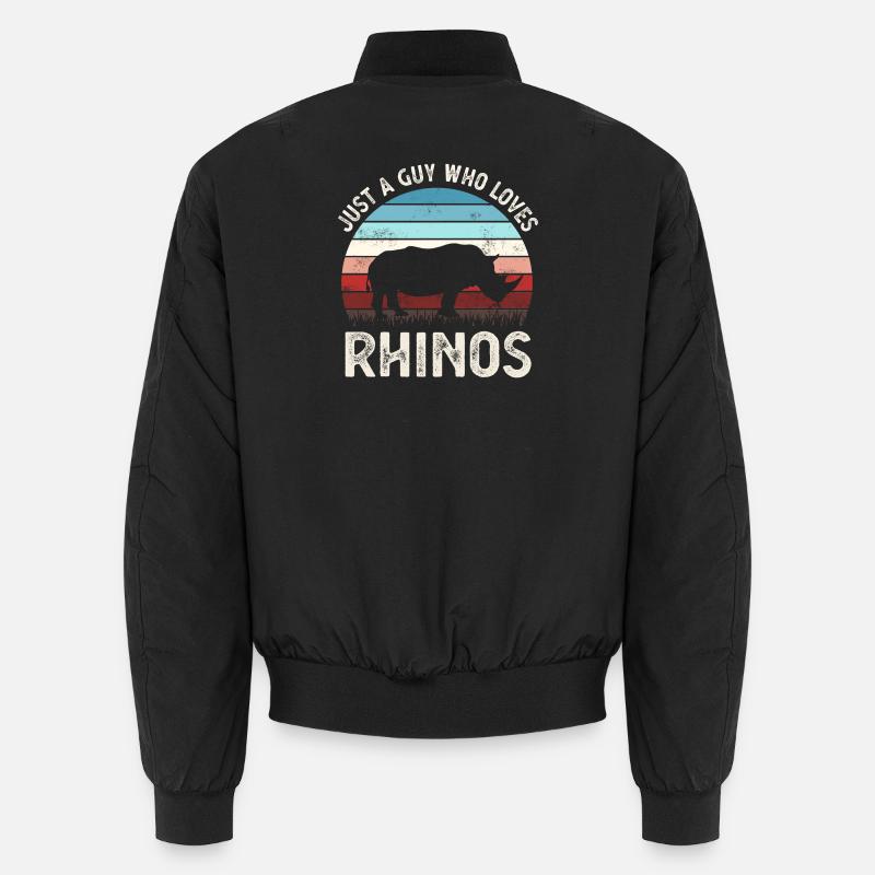 Nashorn Nashörner Unisex Bomberjacke