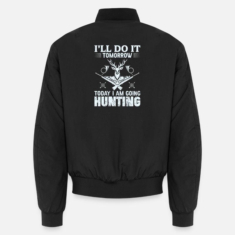 hunter - Unisex Bomber Jacket - black