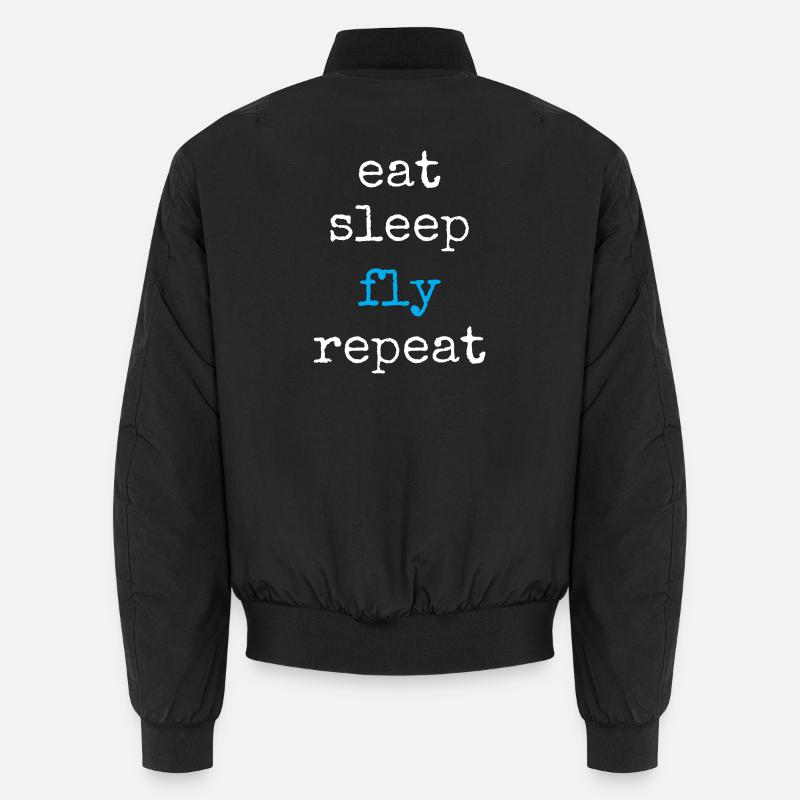 Pilot Flying - Unisex Bomber Jacket - black