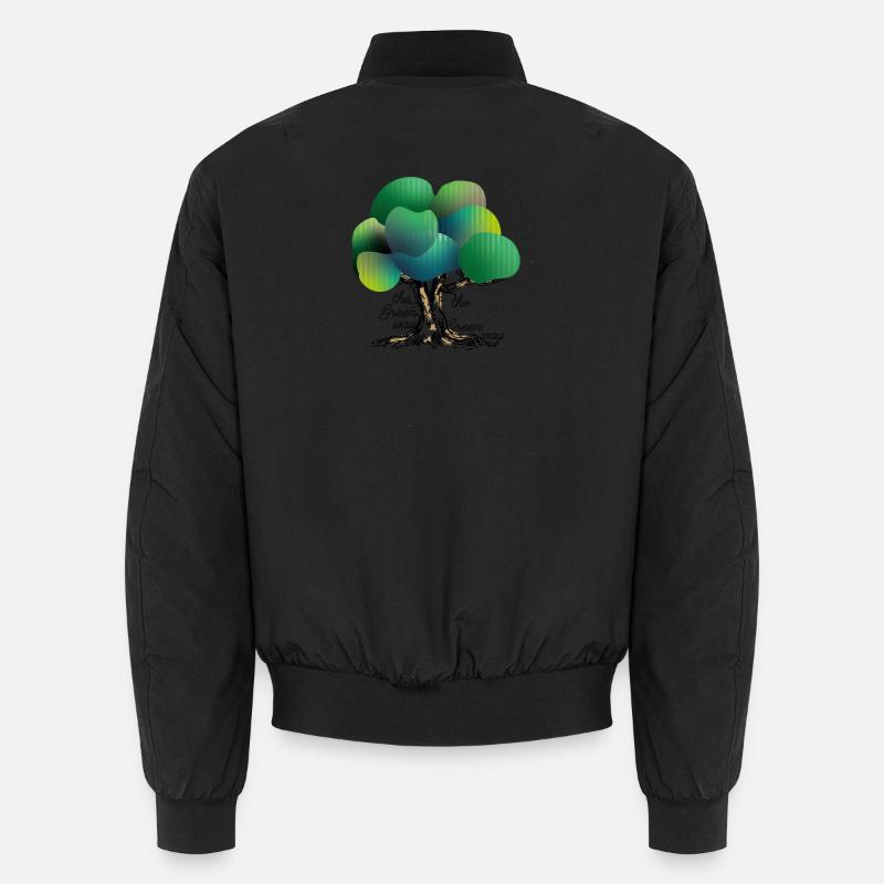 The green Way - Unisex Bomber Jacket - black