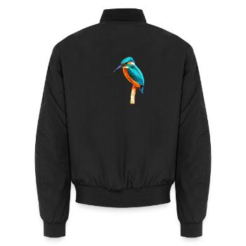 Kingfisher - Bomber unisexe - noir - Dos - AI Model Male 185 light (185cm)