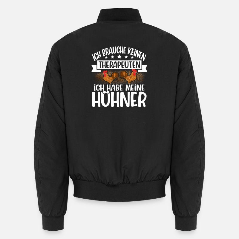 Hühner Unisex Bomberjacke