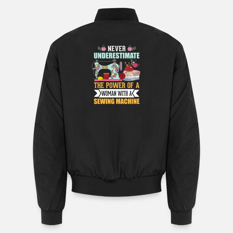 Nähen - Unisex Bomberjacke - Schwarz