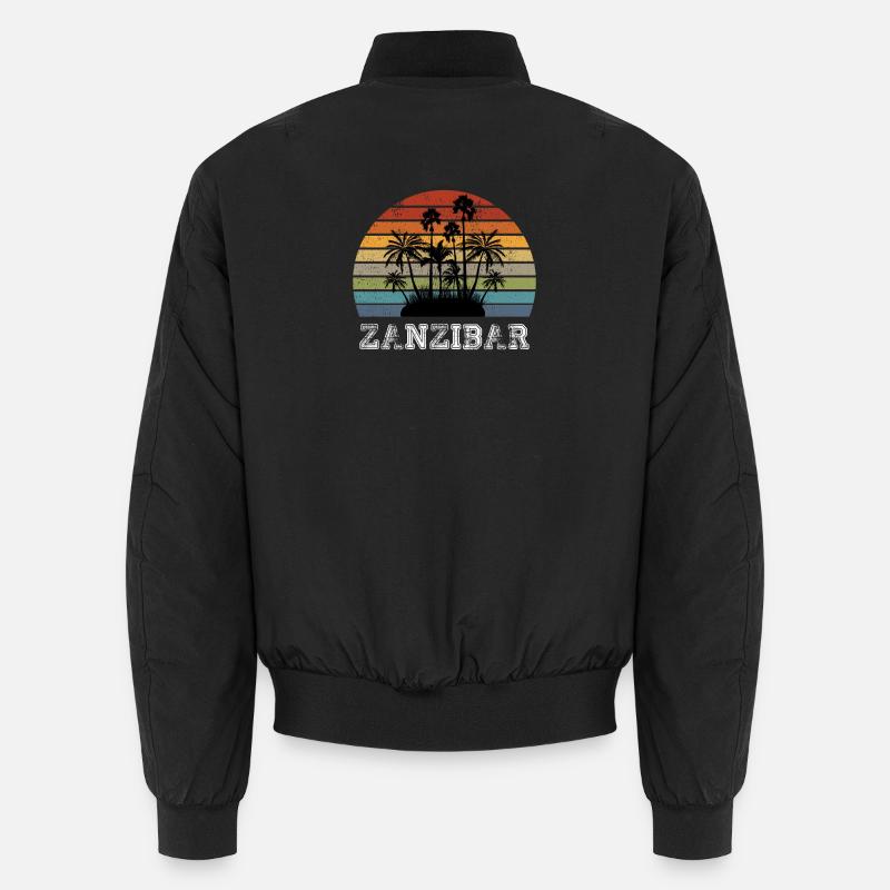Vintage Palmen Design / Geschenkidee Unisex Bomberjacke