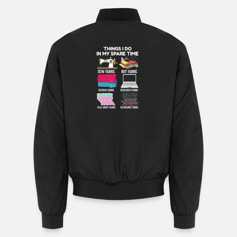 Nähen - Unisex Bomberjacke - Schwarz