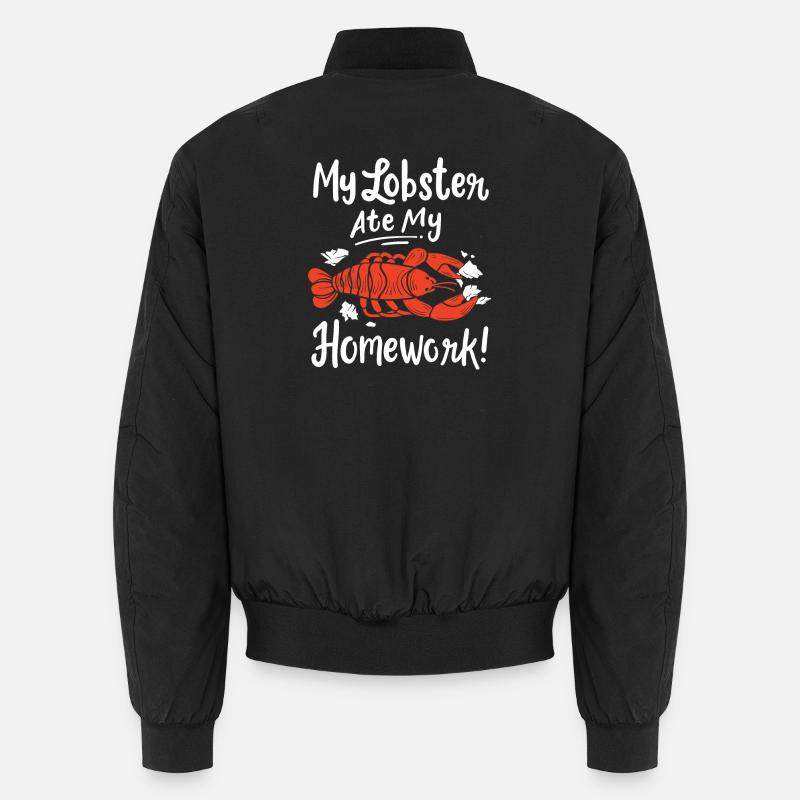 Lobster - Unisex Bomber Jacket - black