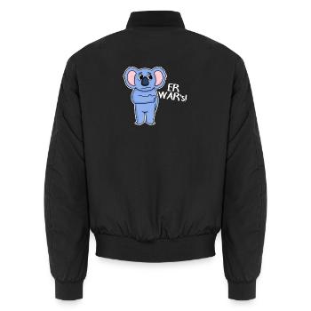 Koala drôle - C’était lui - Bomber unisexe - noir - Dos - AI Model Male 185 light (185cm)