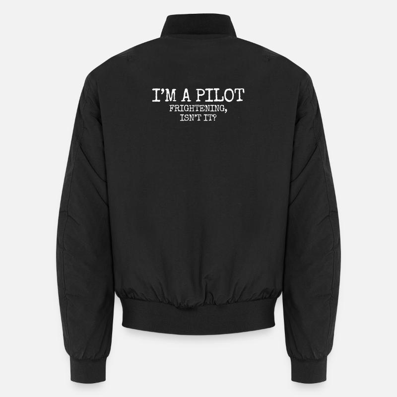 Pilot Aviator Aviation - Unisex Bomber Jacket - black