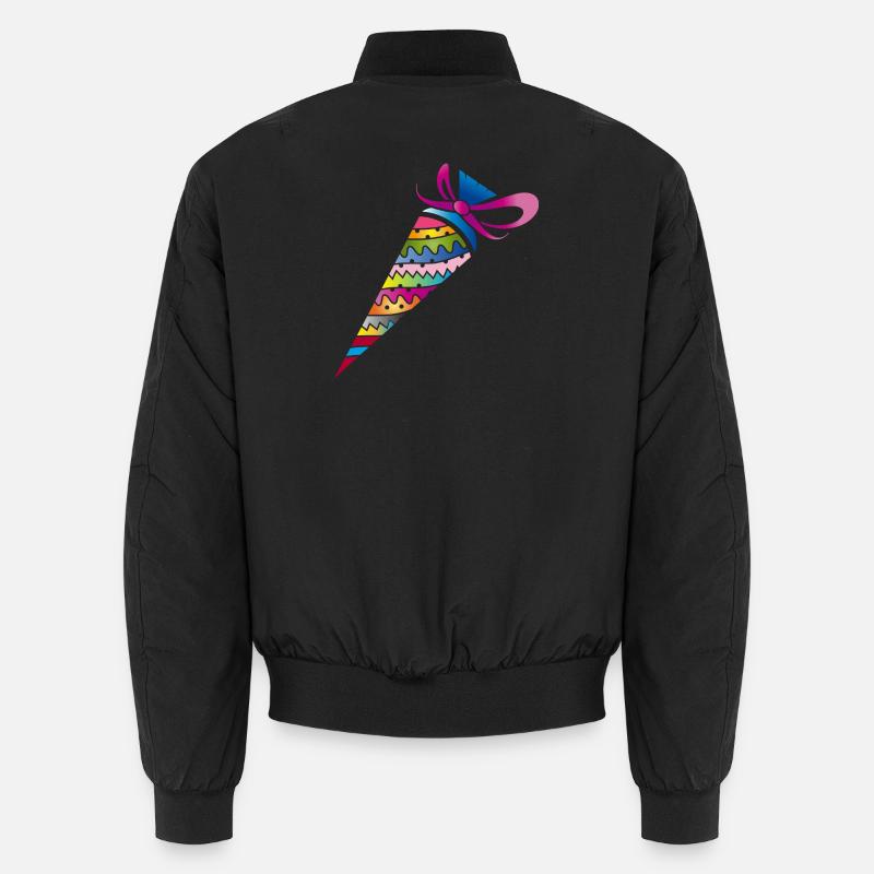 colorful patterned school bag for enrolment Unisex Bomber Jacket