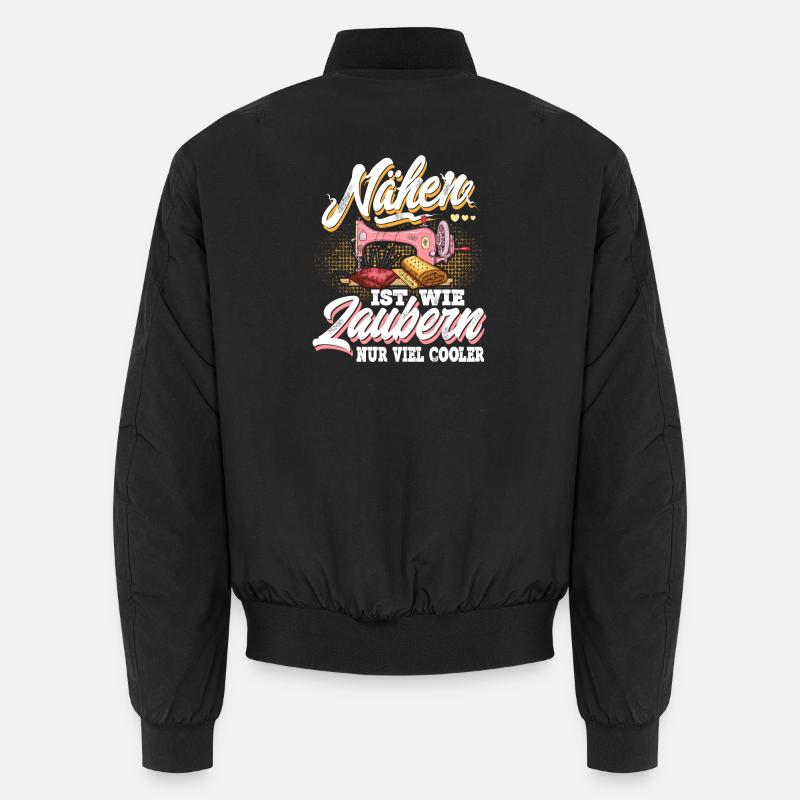 Nähen - Unisex Bomberjacke - Schwarz