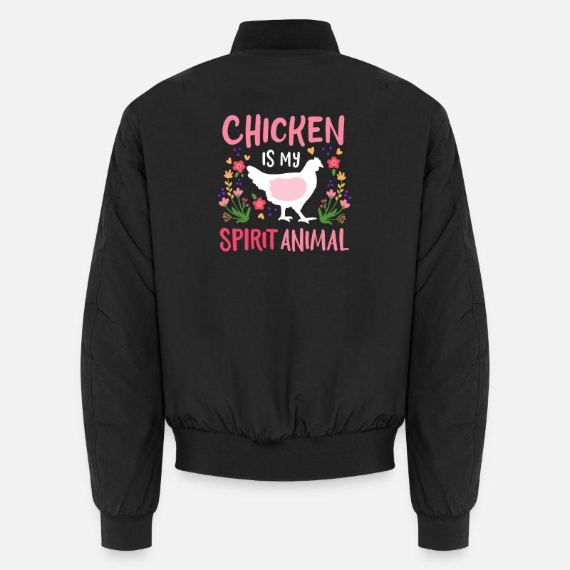 Chicken Hens Chicken Keeping Unisex Bomber Jacket