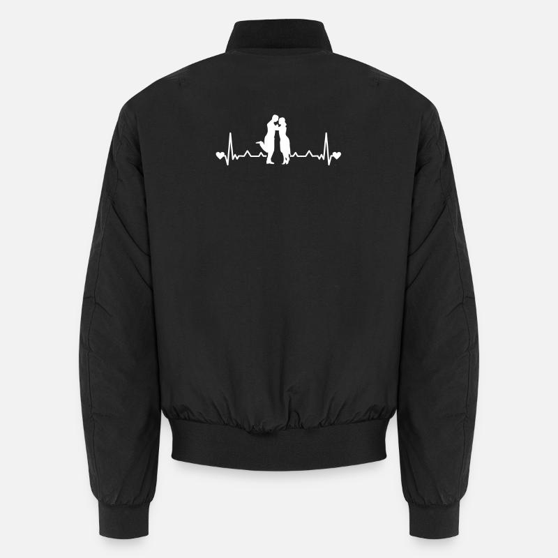 Tango Argentino Heartbeat Tango Vals - Unisex Bomber Jacket - black