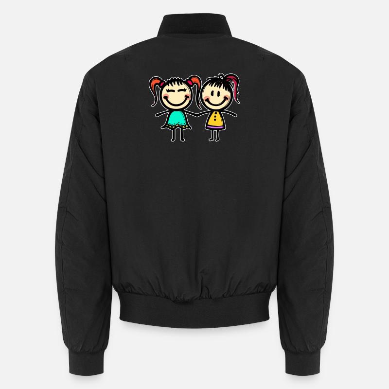 Freundin Beste Freunde Unisex Bomberjacke