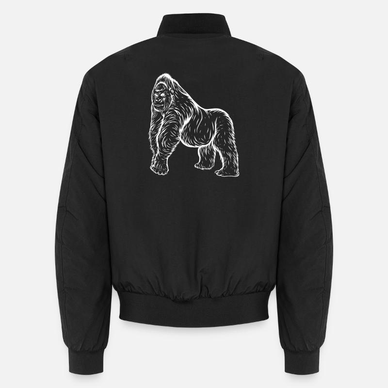 Gorilla - Unisex Bomberjacke - Schwarz
