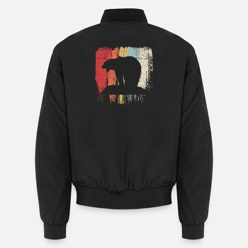 Bear Rainbow Silhouette Unisex Bomber Jacket