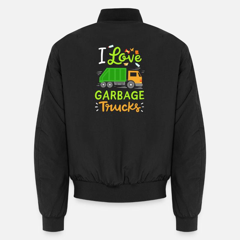 Müllwagen Mülltag Unisex Bomberjacke