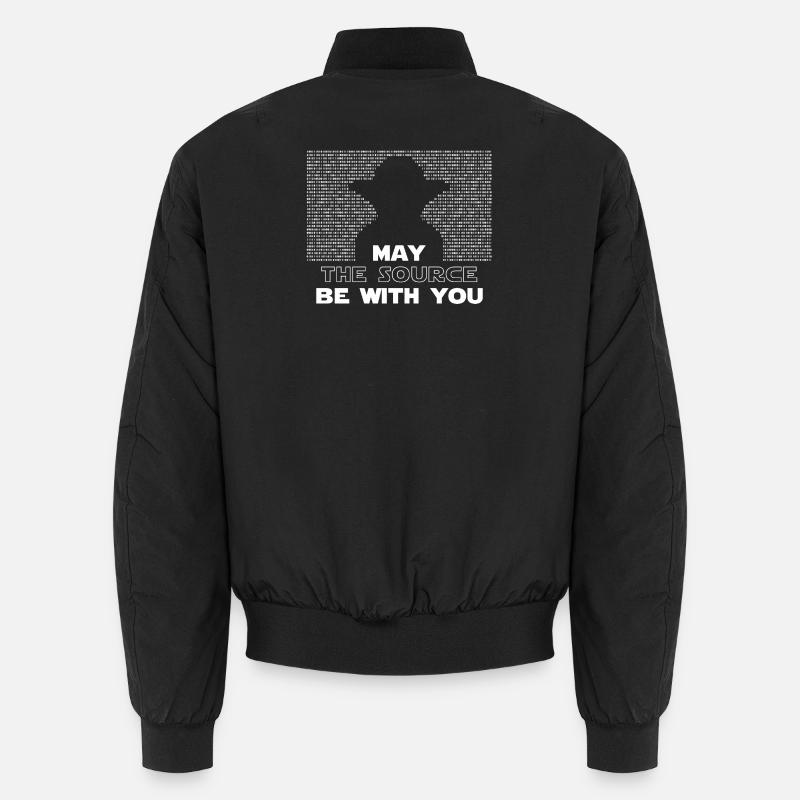 Möge die Quelle mit dir sein Unisex Bomberjacke