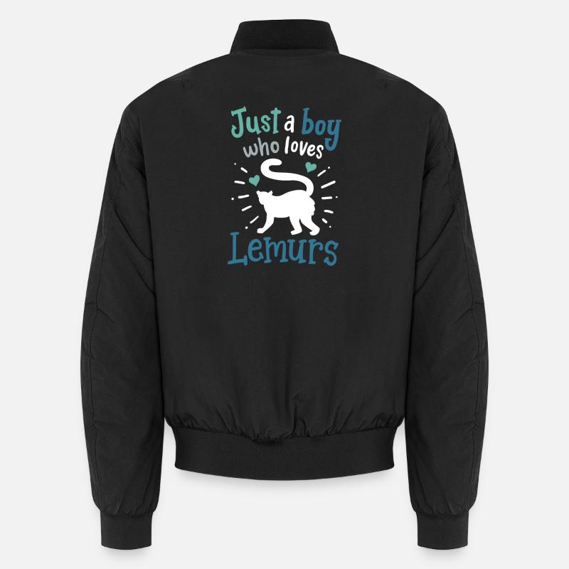 Lemur Lemur Lover - Unisex Bomber Jacket - black