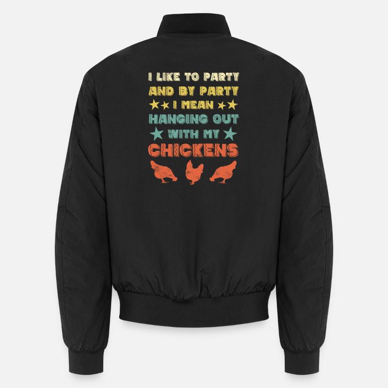 Poulet poules Bomber unisexe