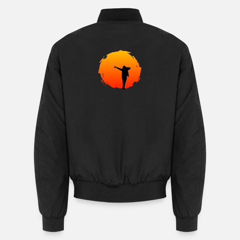 Dancing At Sunset - Unisex Bomber Jacket - black