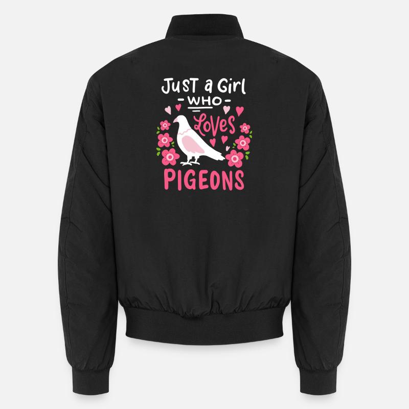pigeon fancier - Unisex Bomber Jacket - black