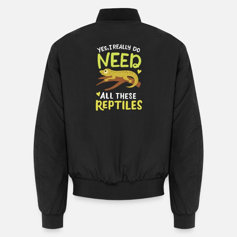 Reptile Lizard Herpetologist Unisex Bomber Jacket