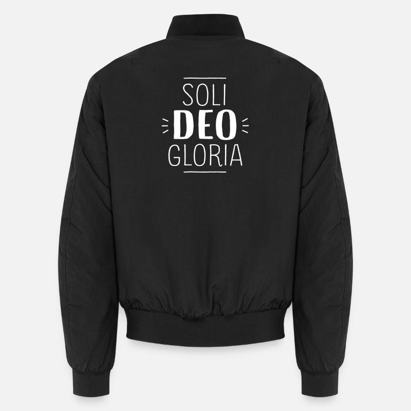 Soli Deo Gloria - Bomber unisexe - noir