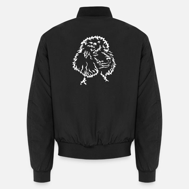 Pudel Kopf "Black Edition" Unisex Bomberjacke