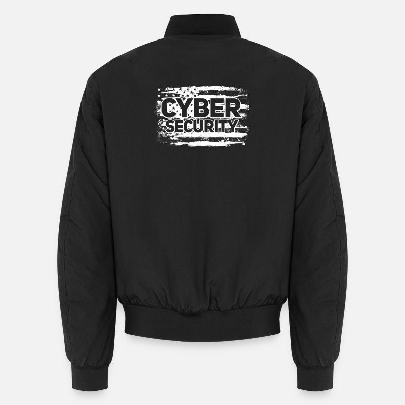 Cybersécurité USA Flag IT Computer Bomber unisexe