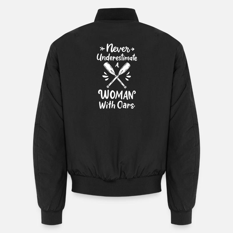 Rowing Rowing Rowers - Unisex Bomber Jacket - black