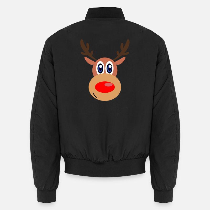 Rudolph Noël de Noël visage Bomber unisexe