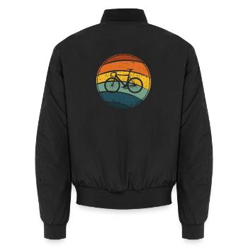 Vélo - Bomber unisexe - noir - Dos - AI Model Male 185 light (185cm)
