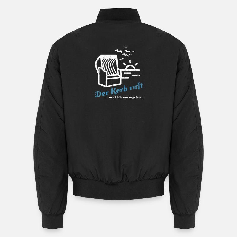 Der Korb ruft - Strandkorb Erholung Strand Unisex Bomberjacke