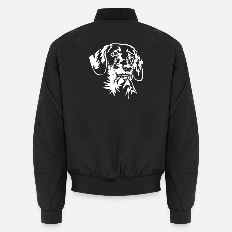 Tête de teckel « Black Edition » Bomber unisexe