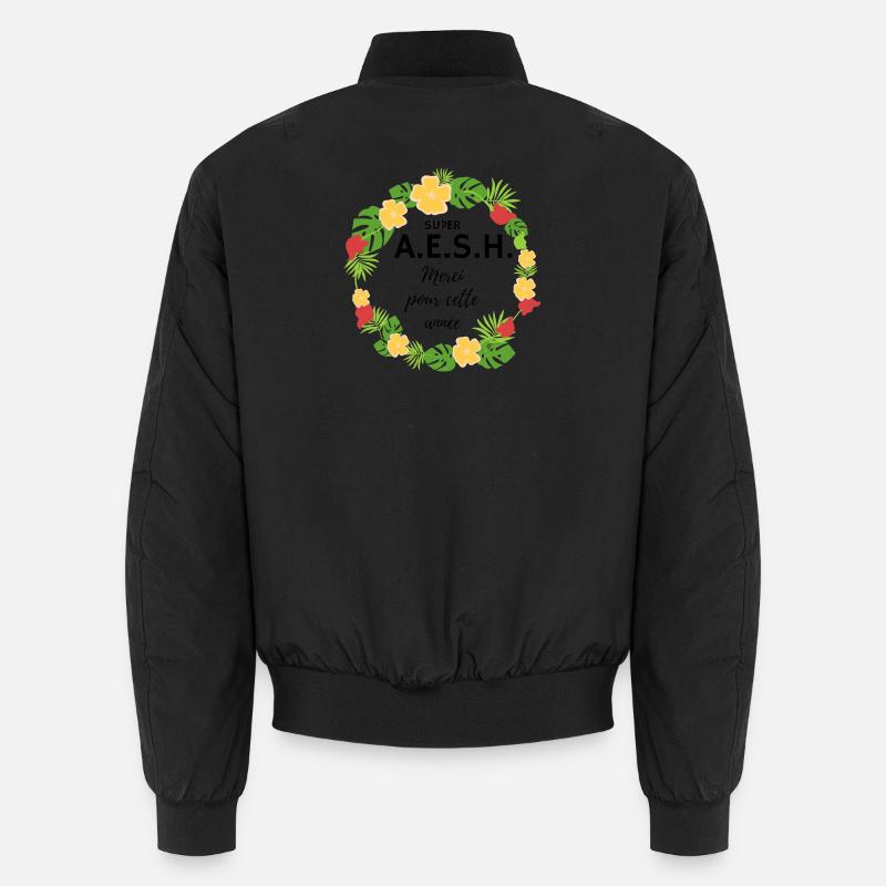 Super aesh Merci pour cette année fleur vacances Bomber unisexe
