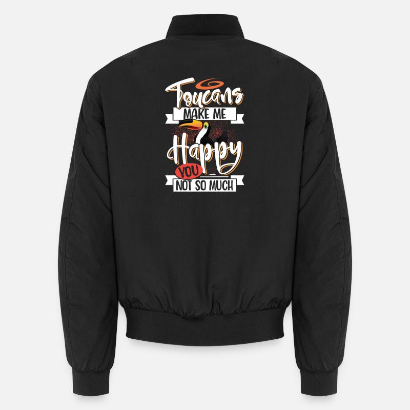 toucan - Unisex Bomber Jacket - black
