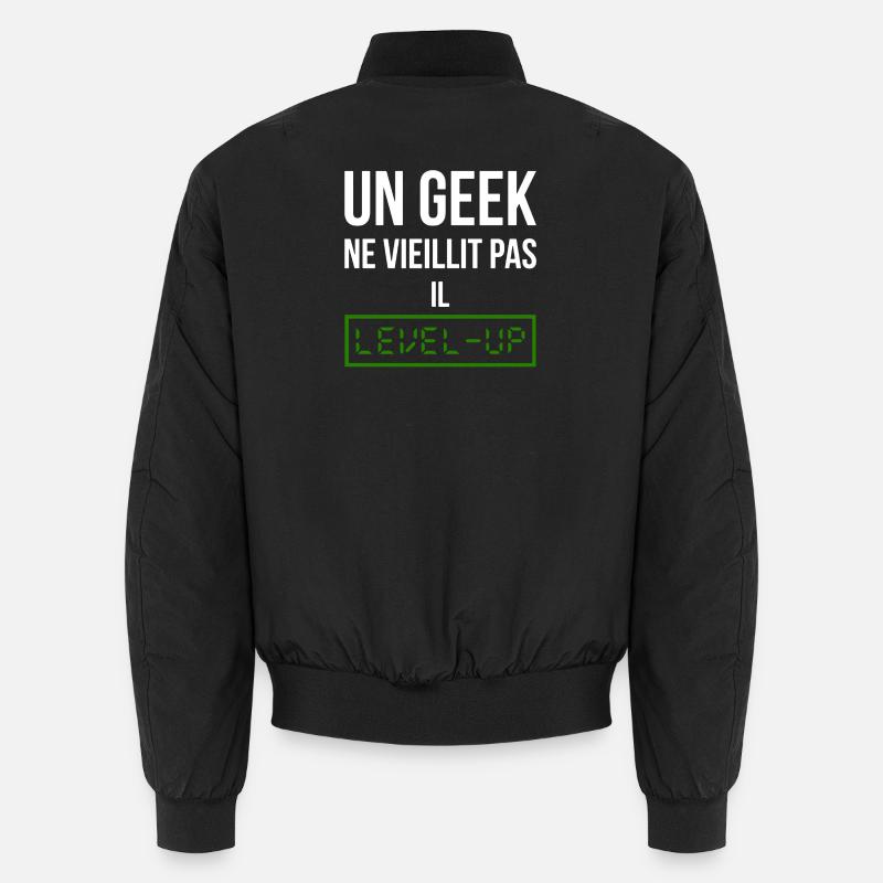 Geek Level (vert) Bomber unisexe