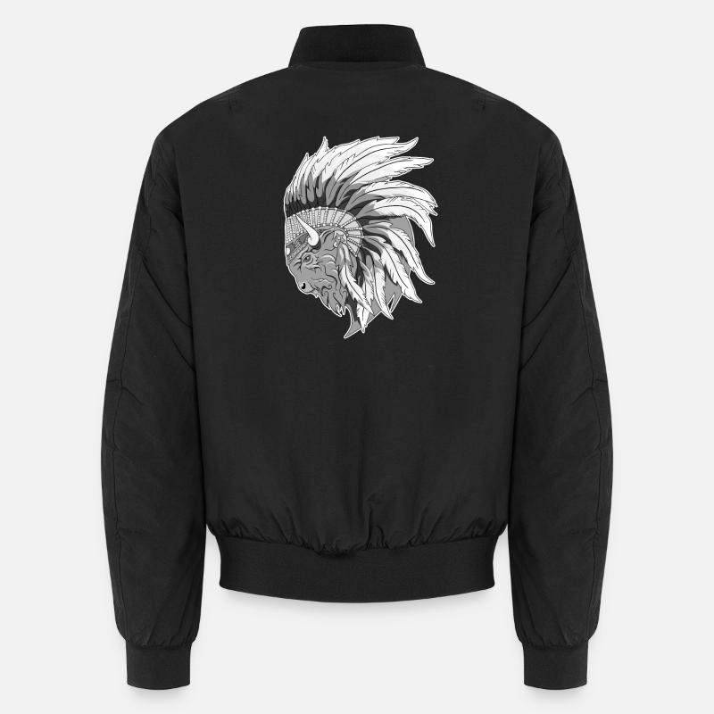 Tête de Bison Bomber unisexe
