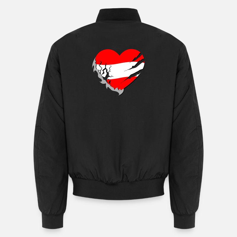 Autriche - Autriche - Bomber unisexe - noir