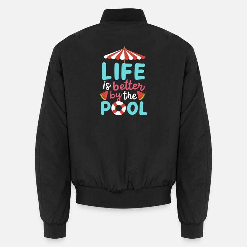 Pool Schwimmen Sommer Unisex Bomberjacke