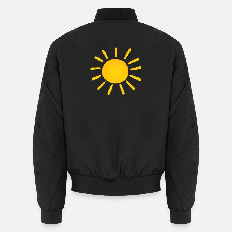 Sonne - Unisex Bomberjacke - Schwarz