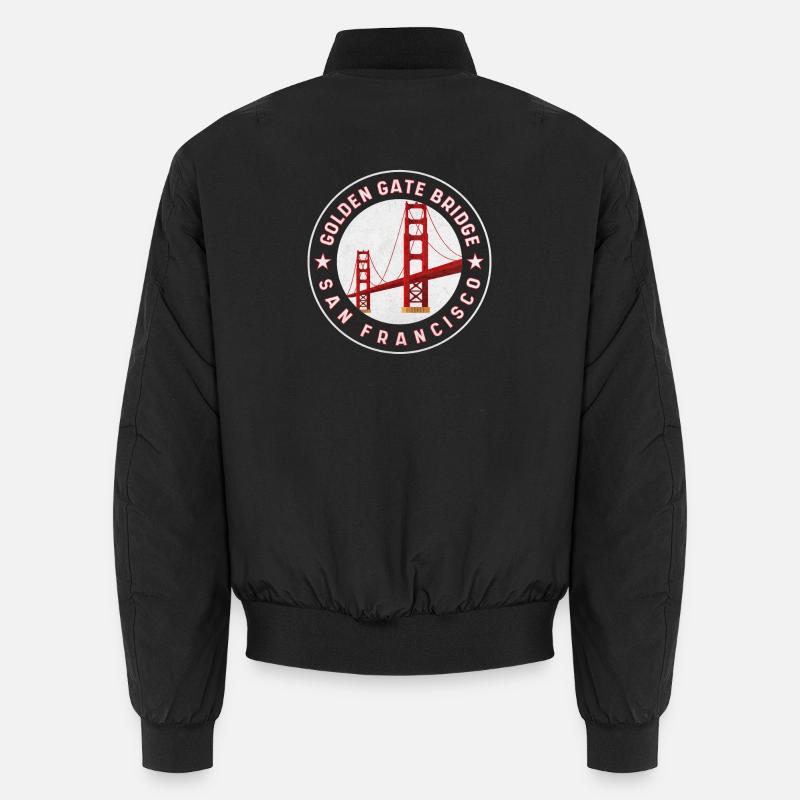 Golden Gate Bridge San Francisco - Unisex Bomber Jacket - black