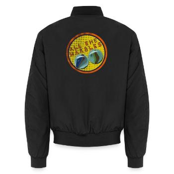 Toutes les billes - Bomber unisexe - noir - Dos - AI Model Male 185 light (185cm)
