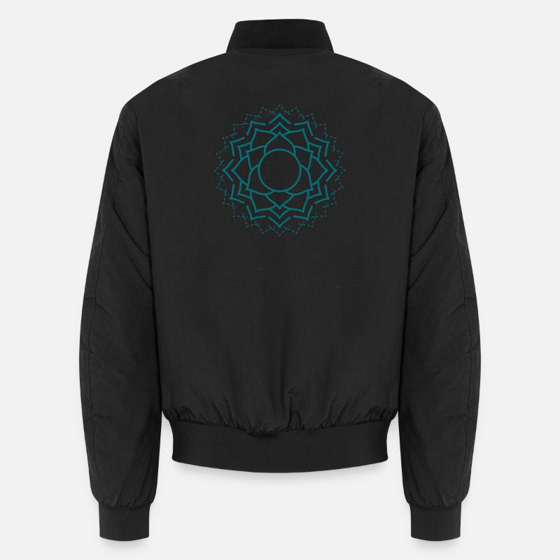 Motif floral complexe de mandala Bomber unisexe