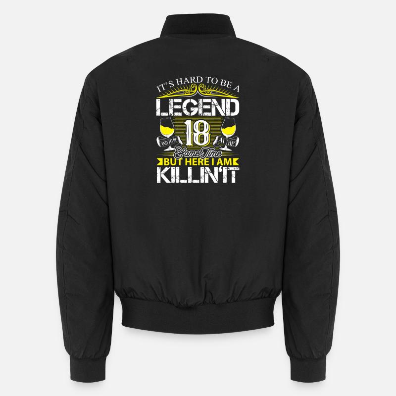 18. Geburtstag Legende Unisex Bomberjacke