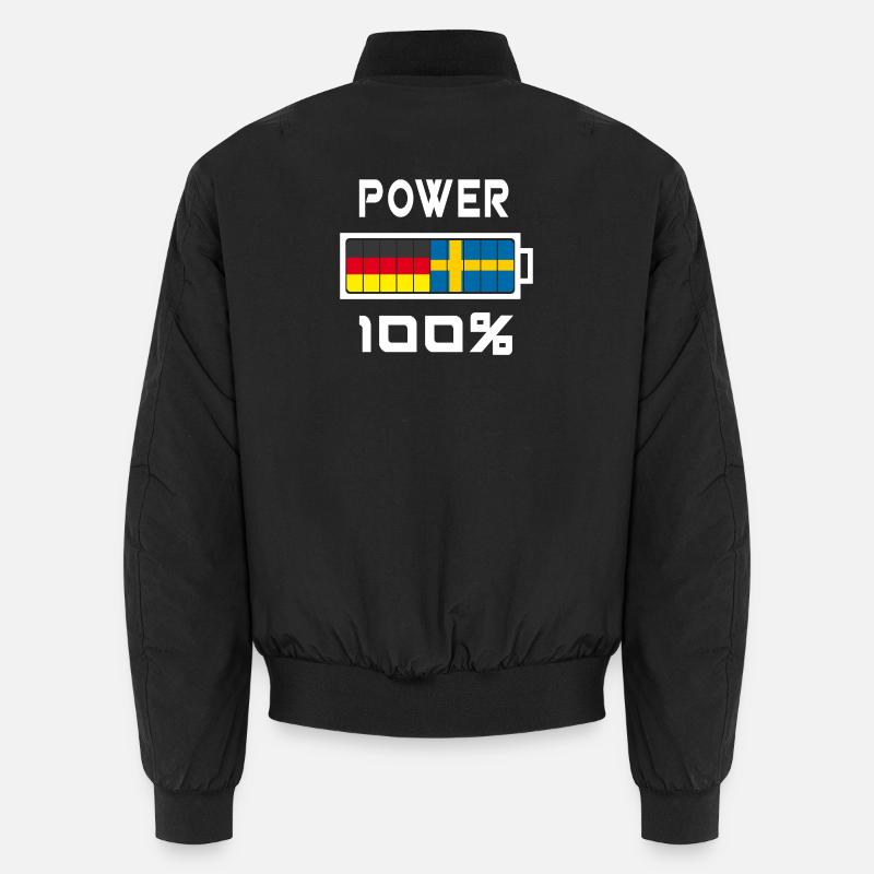 Germany and Sweden Power 100% Unisex Bomber Jacket