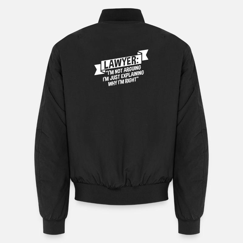 Anwalt Jurist - Unisex Bomberjacke - Schwarz