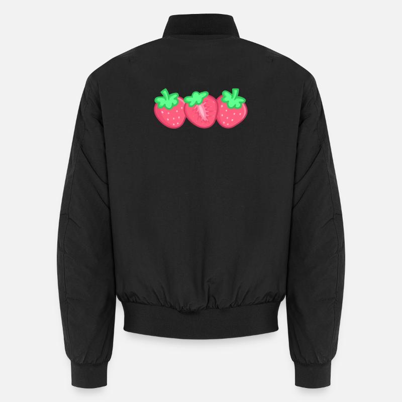 Erdbeeren Unisex Bomberjacke