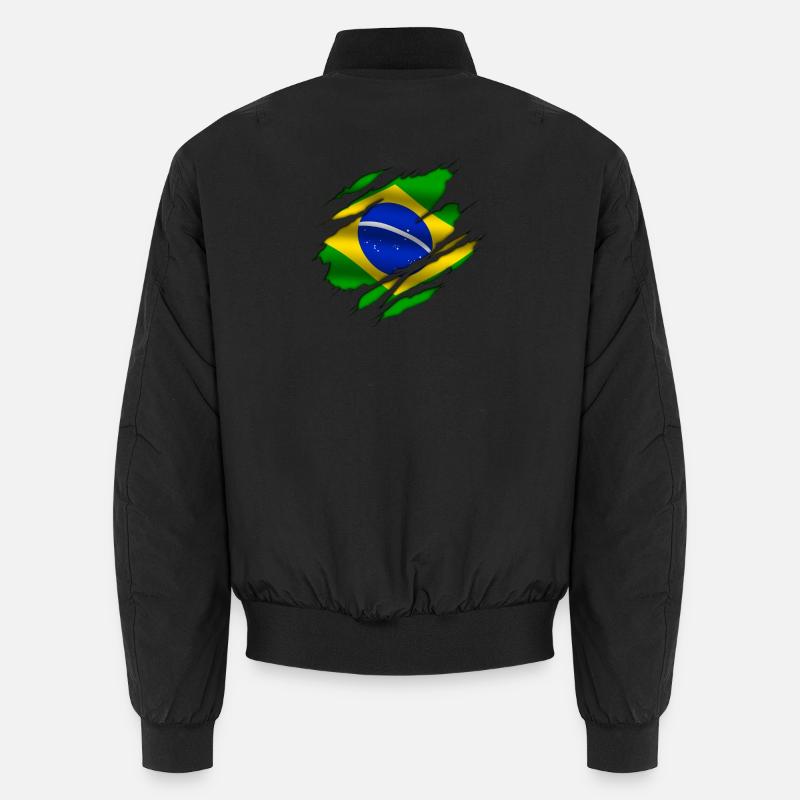 Brasilien - Brasilien Unisex Bomberjacke